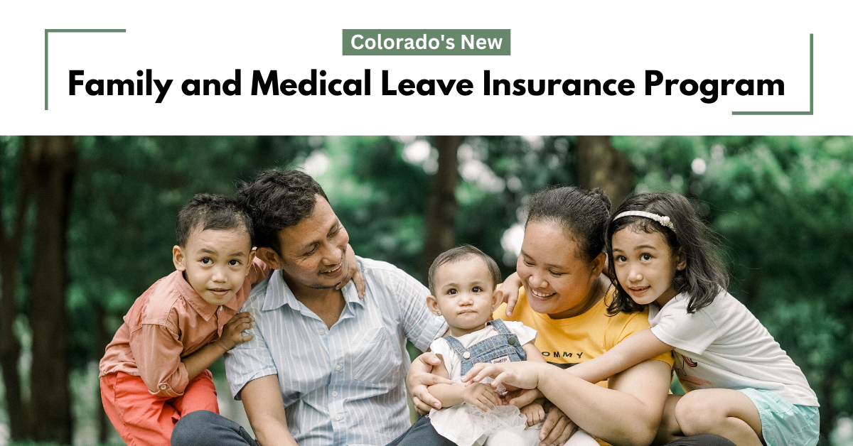 Colorado's New Family and Medical Leave Insurance Program. Photo of a family of 5.